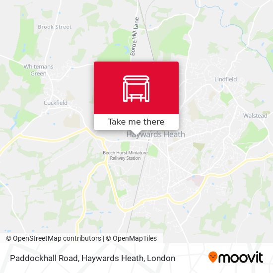 Paddockhall Road, Haywards Heath map