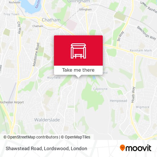 Shawstead Road, Lordswood map