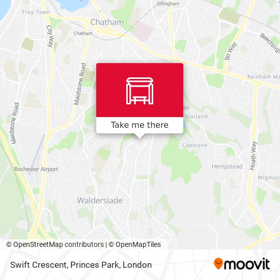 Swift Crescent, Princes Park map