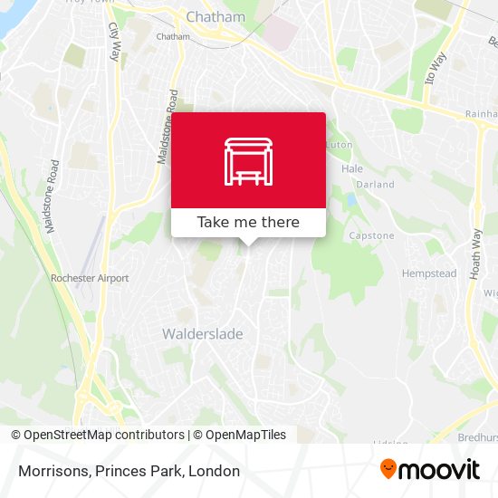 Morrisons, Princes Park map