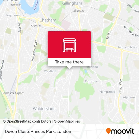 Devon Close, Princes Park map