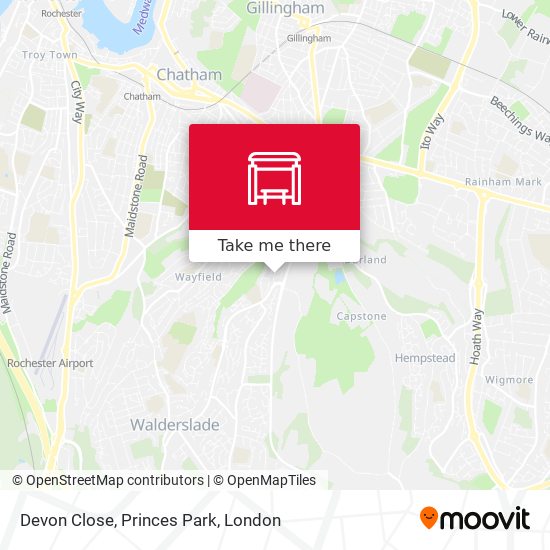 Devon Close, Princes Park map