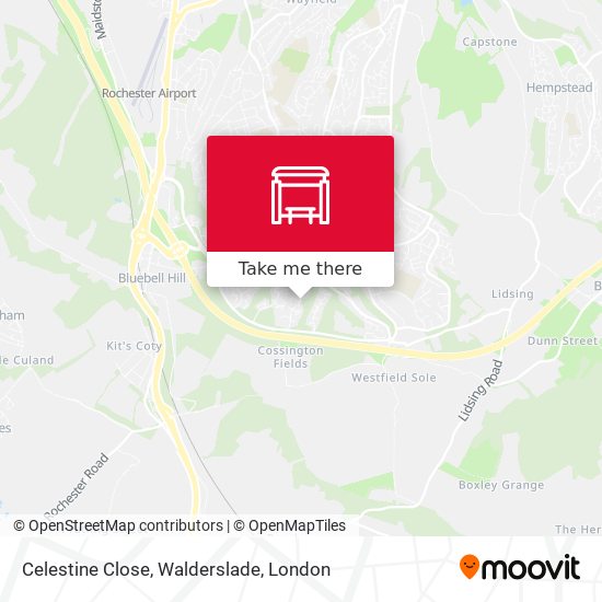 Celestine Close, Walderslade map