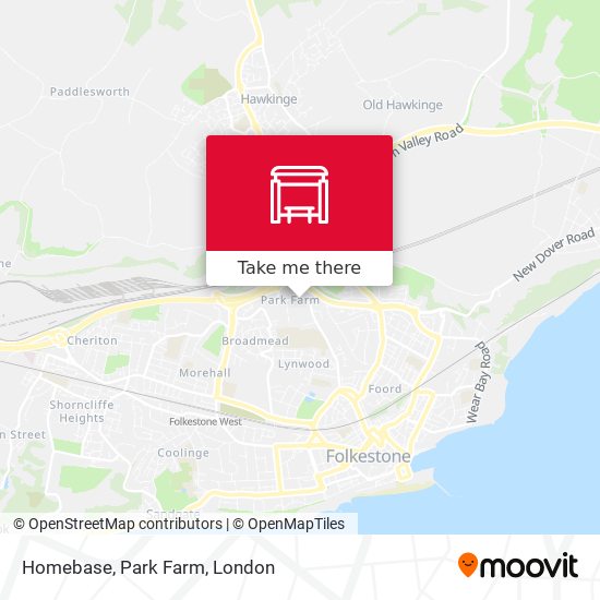 Homebase, Park Farm map
