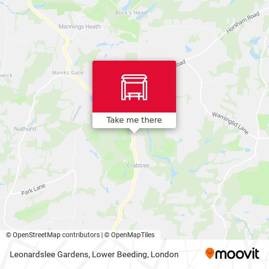 Leonardslee Gardens, Lower Beeding map