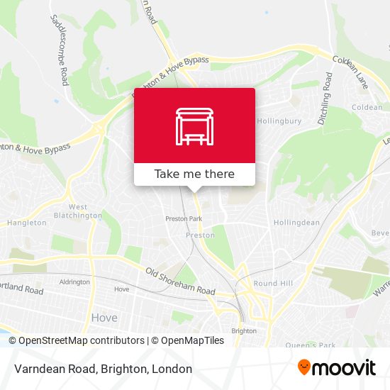 Varndean Road, Brighton map