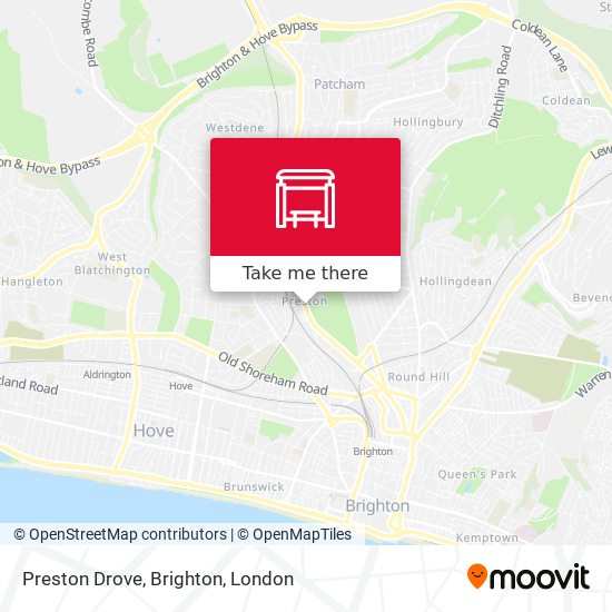 Preston Drove, Brighton map