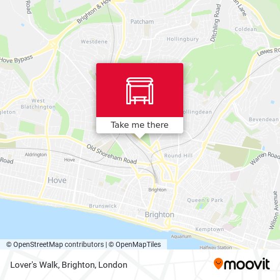 Lover's Walk, Brighton map