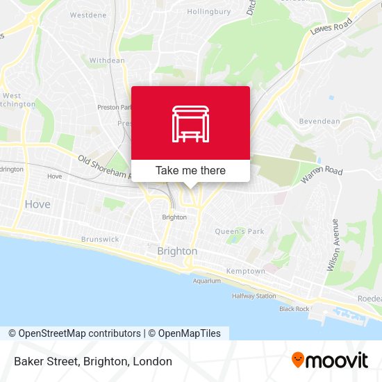 Baker Street, Brighton map