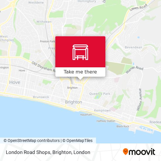 London Road Shops, Brighton map