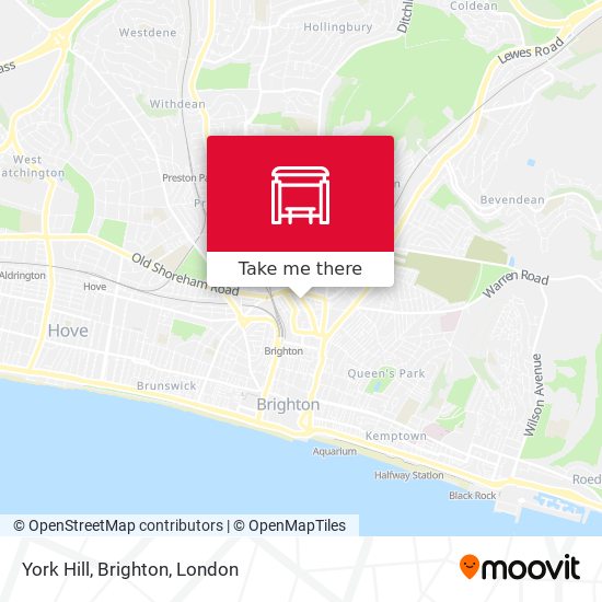 York Hill, Brighton map