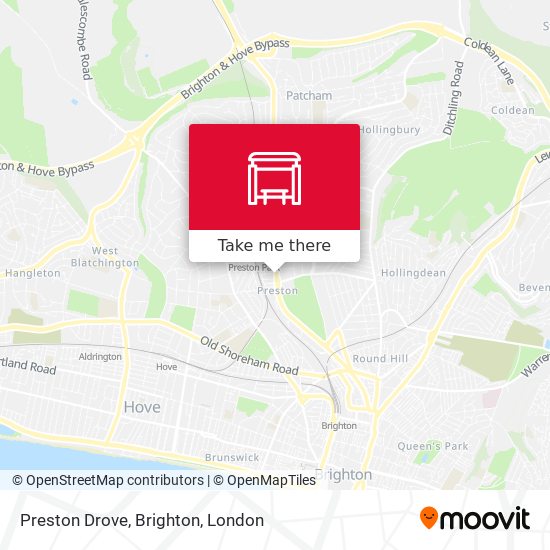 Preston Drove, Brighton map