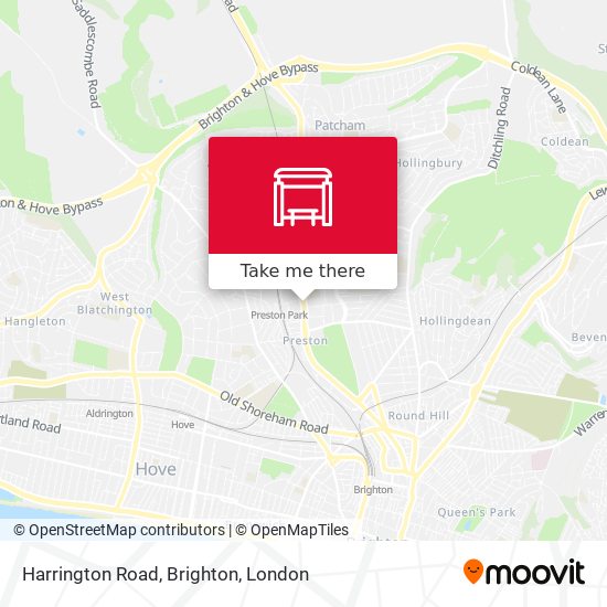 Harrington Road, Brighton map