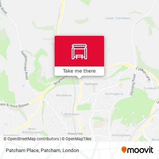 Patcham Place, Patcham map