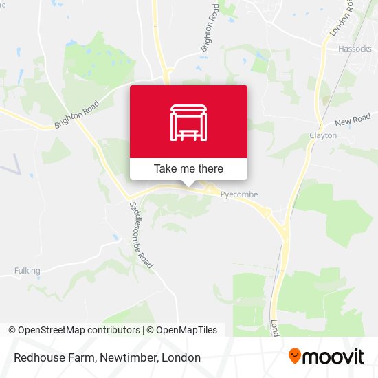 Redhouse Farm, Newtimber map