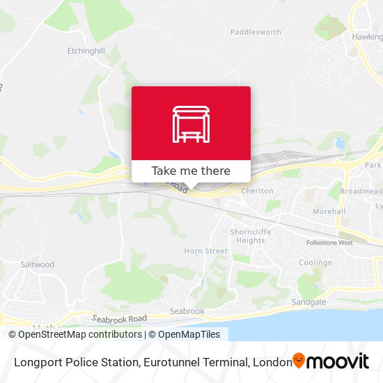 Longport Police Station, Eurotunnel Terminal map