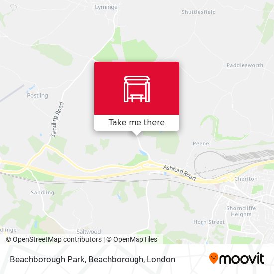 Beachborough Park, Beachborough map