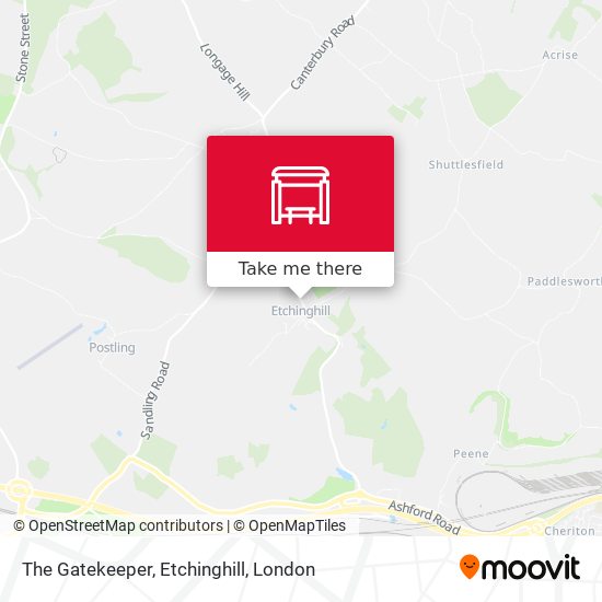 The Gatekeeper, Etchinghill map