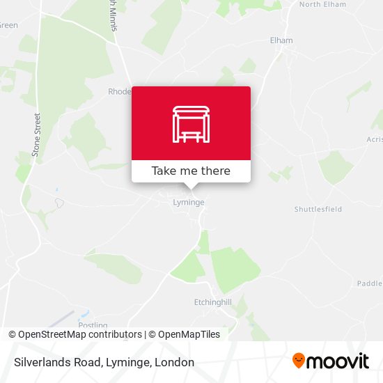 Silverlands Road, Lyminge map