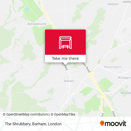 The Shrubbery, Barham map