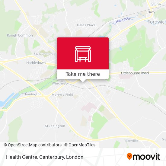 Health Centre, Canterbury map