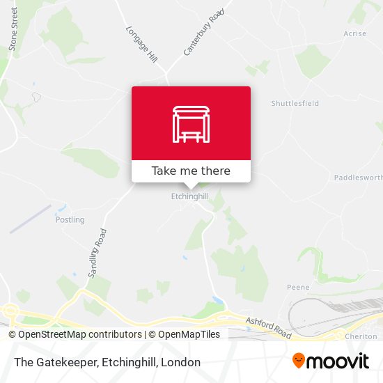 The Gatekeeper, Etchinghill map