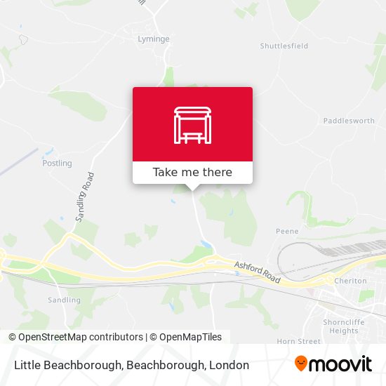 Little Beachborough, Beachborough map