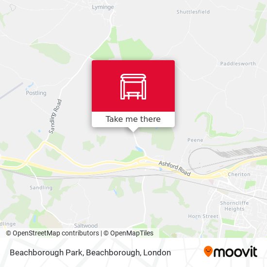 Beachborough Park, Beachborough map