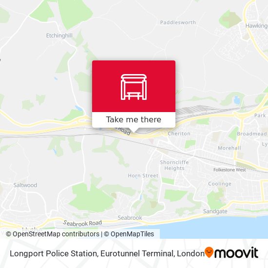 Longport Police Station, Eurotunnel Terminal map