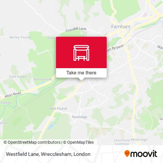 Westfield Lane, Wrecclesham map