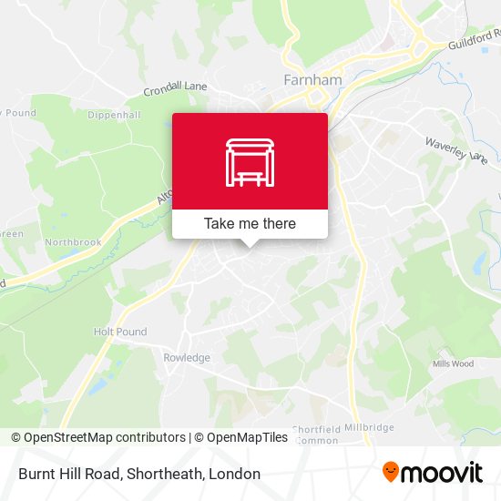 Burnt Hill Road, Shortheath map