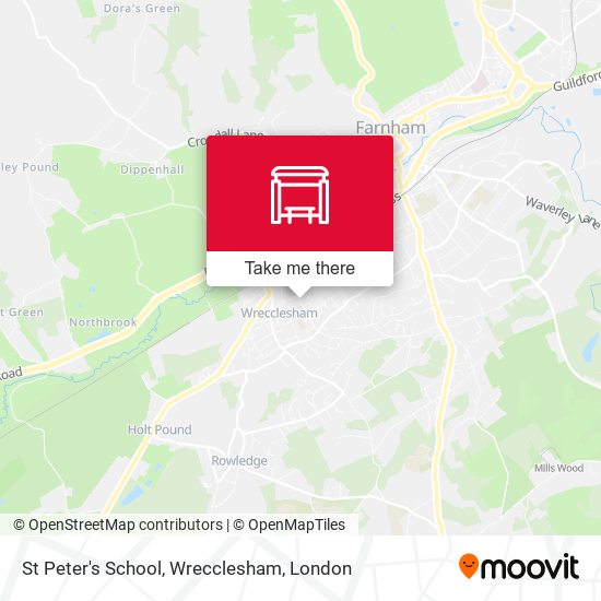 St Peter's School, Wrecclesham map