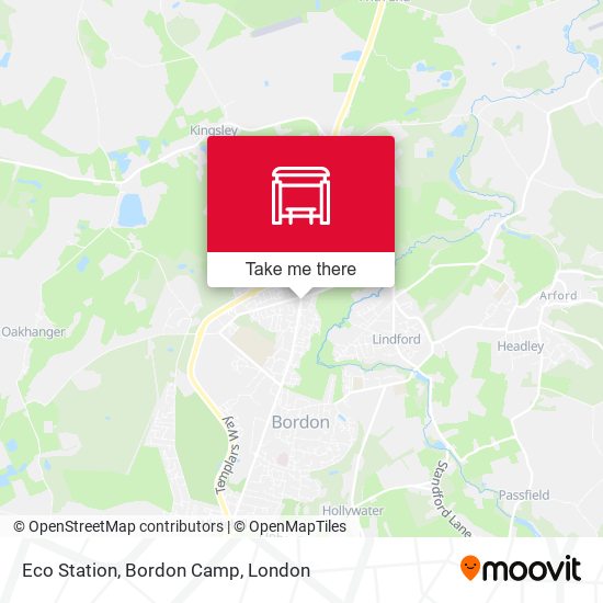 Eco Station, Bordon Camp map