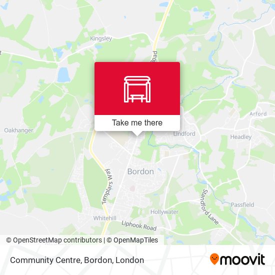 Community Centre, Bordon map