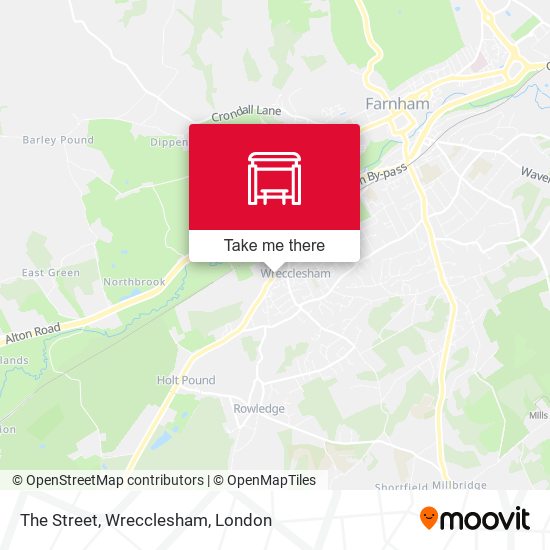 The Street, Wrecclesham map