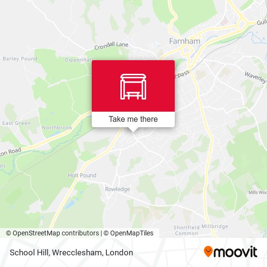 School Hill, Wrecclesham map