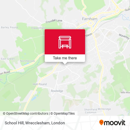 School Hill, Wrecclesham map