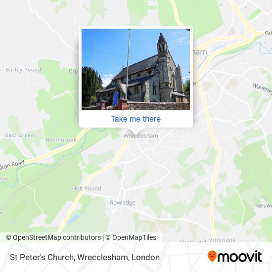 St Peter's Church, Wrecclesham map