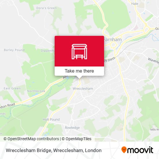 Wrecclesham Bridge, Wrecclesham map