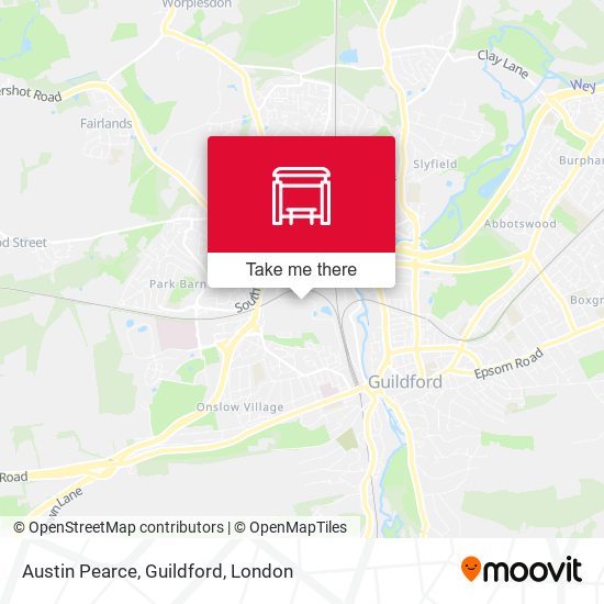 Austin Pearce, Guildford map
