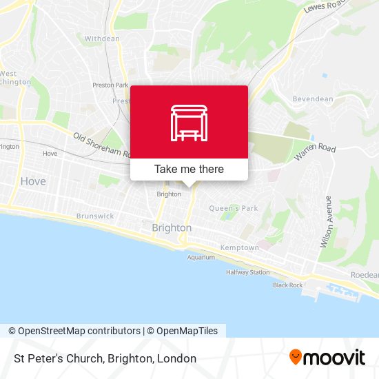 St Peter's Church, Brighton map