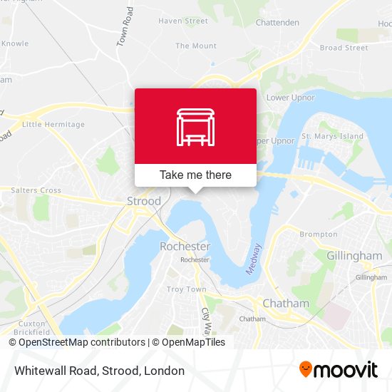 Whitewall Road, Strood map