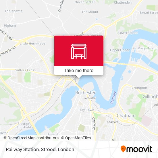Railway Station, Strood map