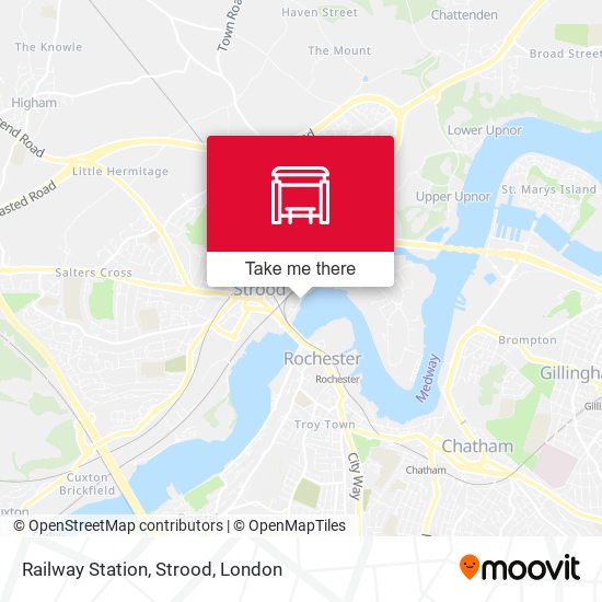 Railway Station, Strood map