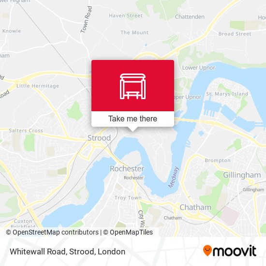 Whitewall Road, Strood map