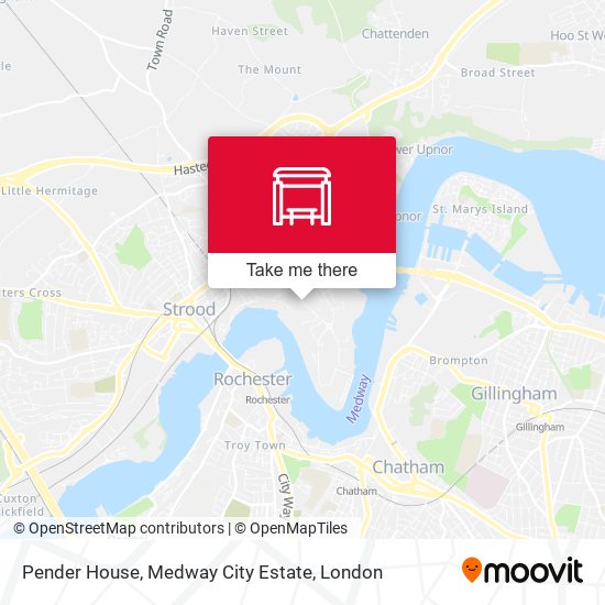 Pender House, Medway City Estate map