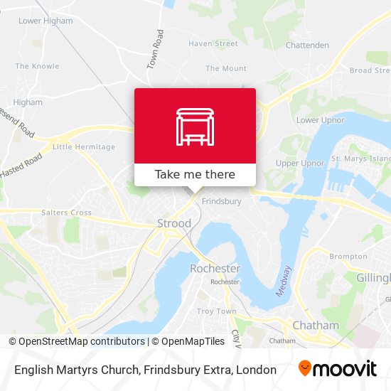 English Martyrs Church, Frindsbury Extra map