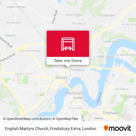 English Martyrs Church, Frindsbury Extra map
