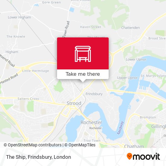 The Ship, Frindsbury map