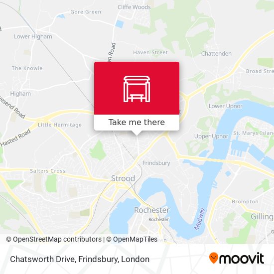 Chatsworth Drive, Frindsbury map